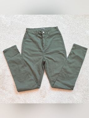 Fashion Nova Olive High-Rise Skinny Jeans